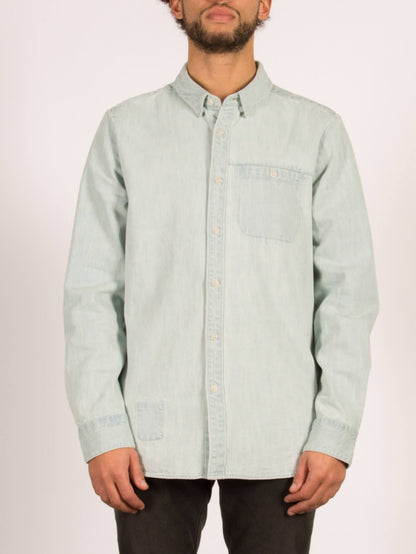 Crowley Long Sleeve Shirt - Cool Blue