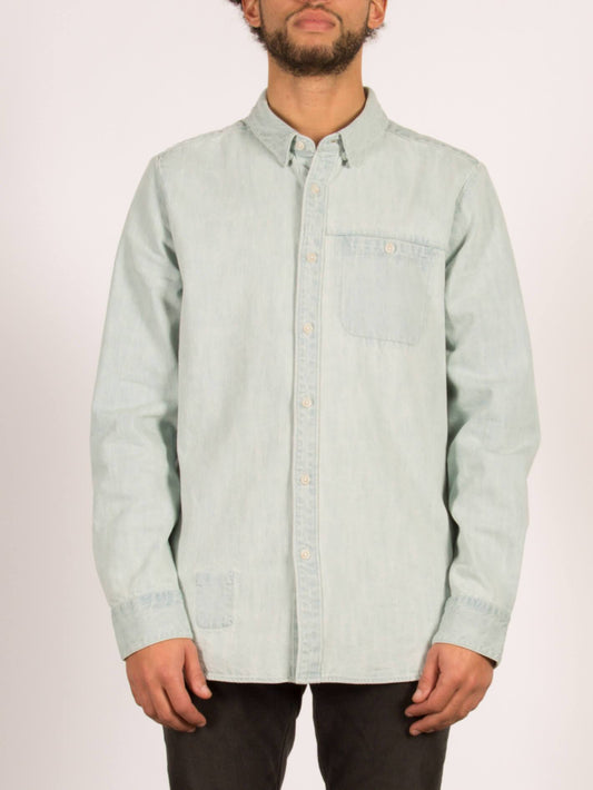 Crowley Long Sleeve Shirt - Cool Blue
