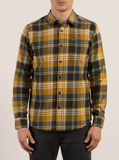 Caden Long Sleeve Flannel - Caramel