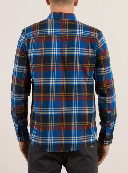 Caden Long Sleeve Flannel - True Blue