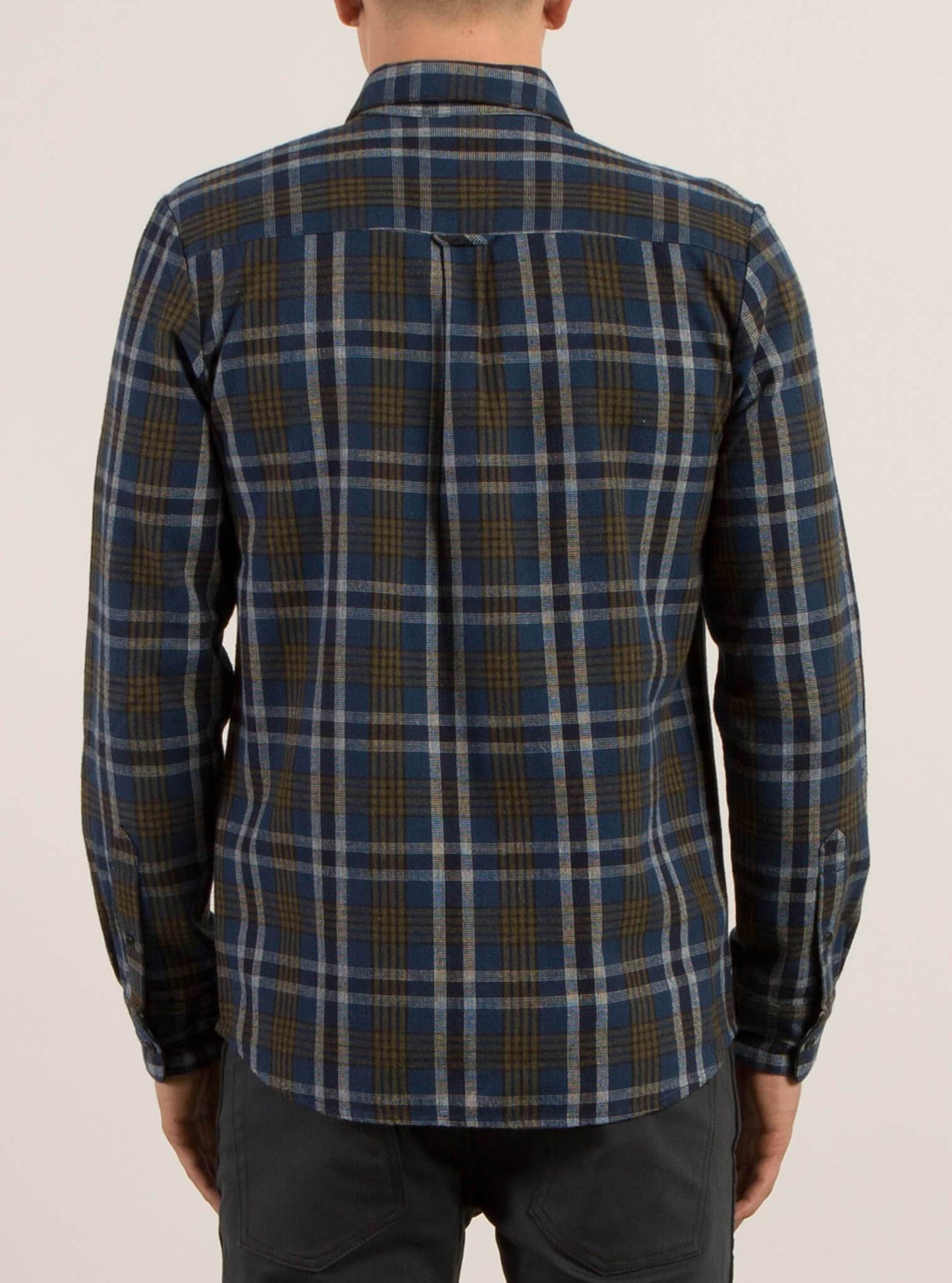 Marcos Long Sleeve Flannel - Smokey Blue
