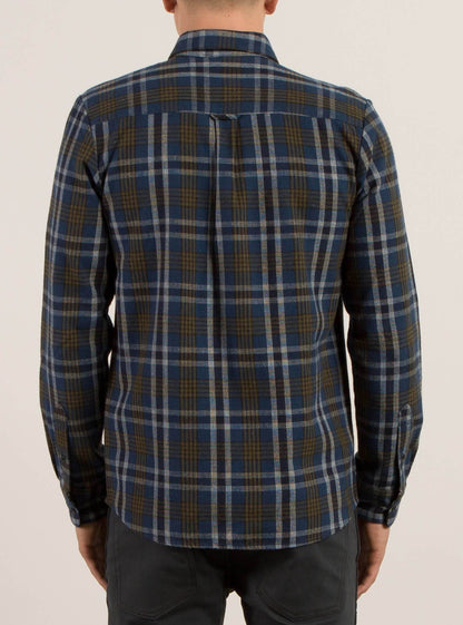 Marcos Long Sleeve Flannel - Smokey Blue