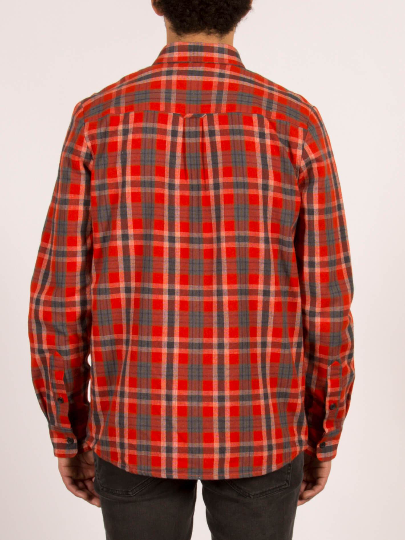 Marcos Long Sleeve Flannel - True Red