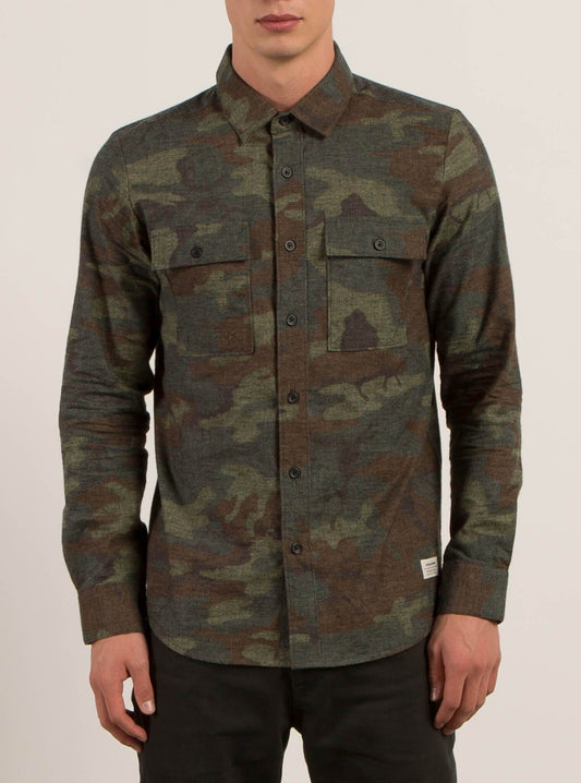 Woodland Long Sleeve Shirt - Camouflage
