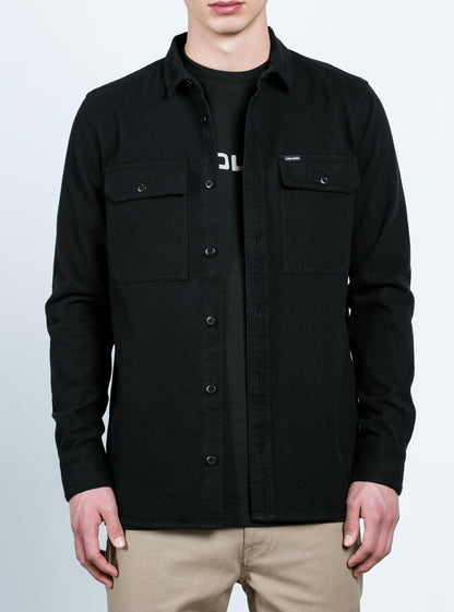 Ketil Long Sleeve Shirt - Black