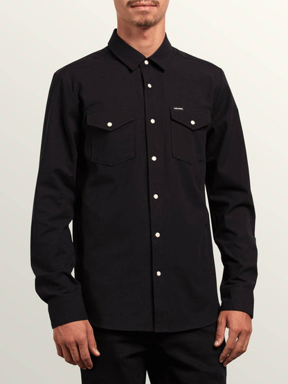 Hayes Long Sleeve Shirt - Black