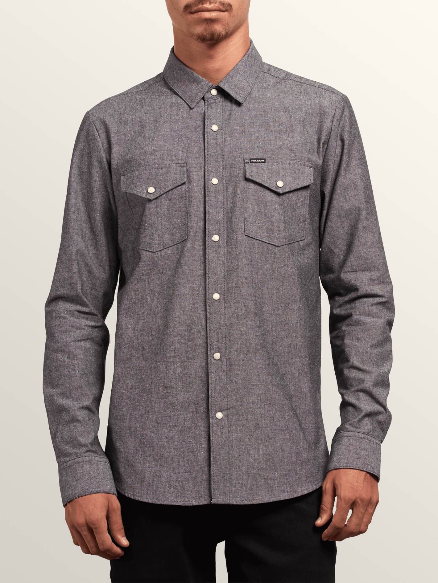 Hayes Long Sleeve Shirt - Grey