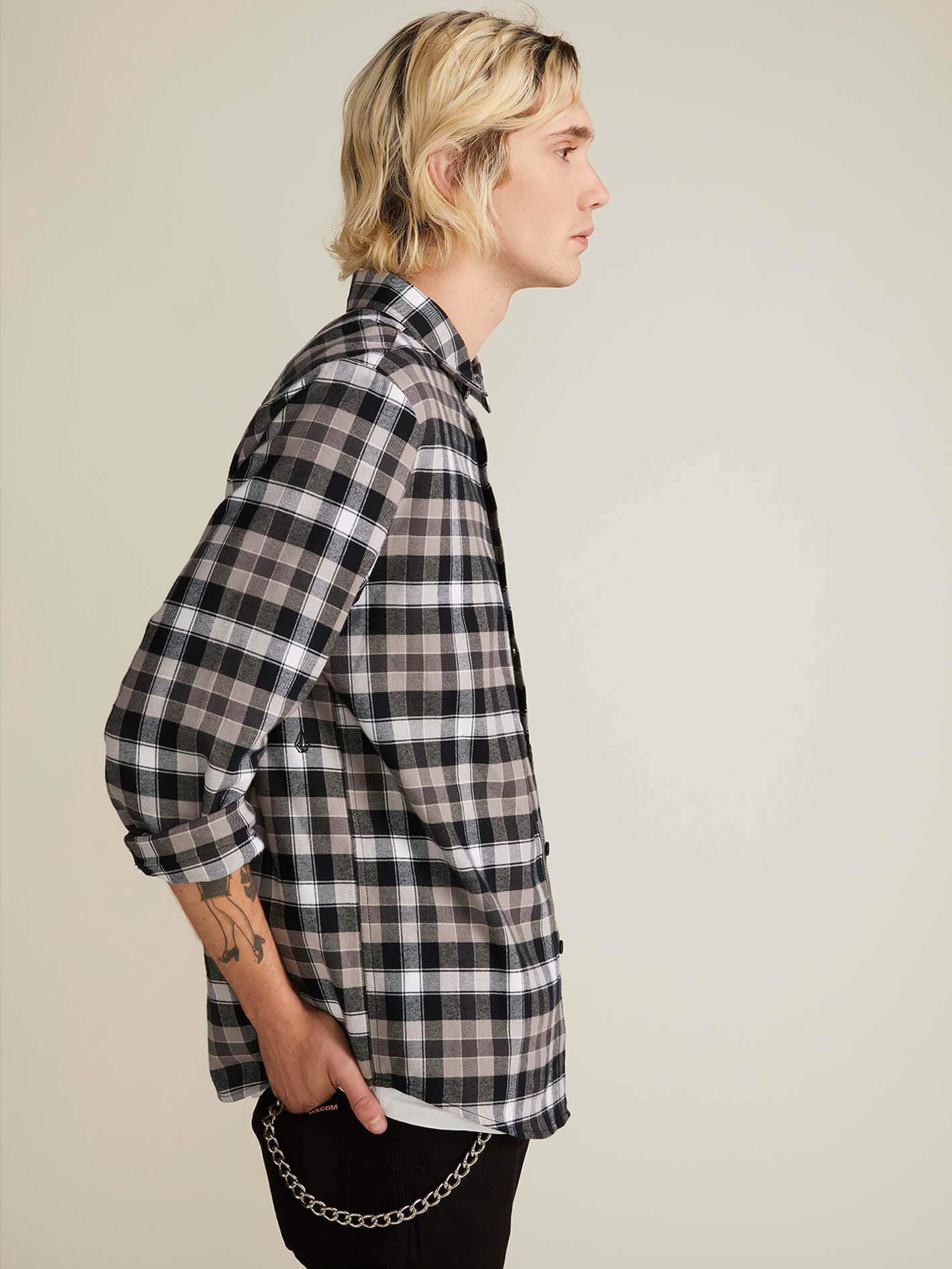 Caden Plaid Shirt - Black