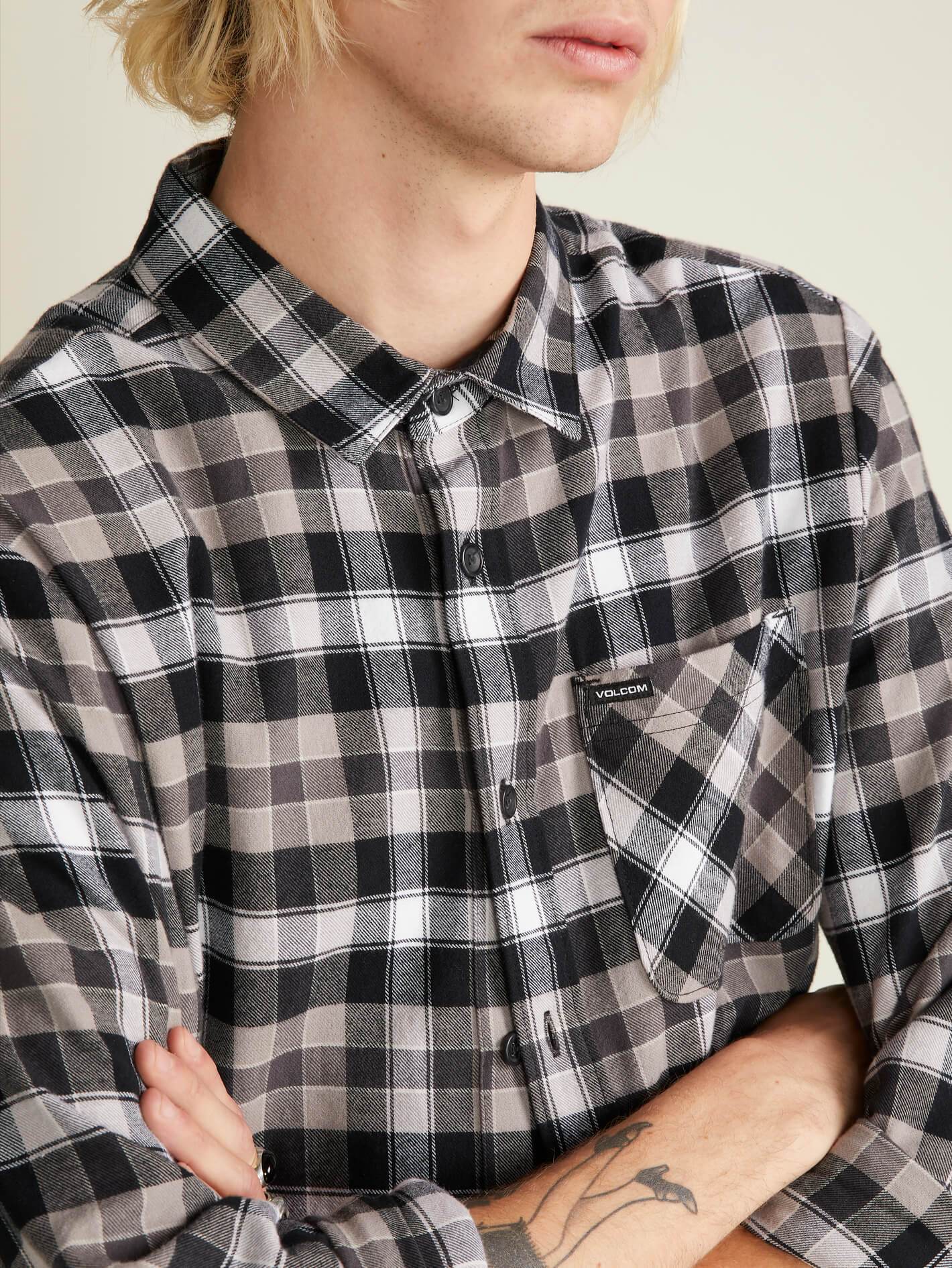 Caden Plaid Shirt - Black