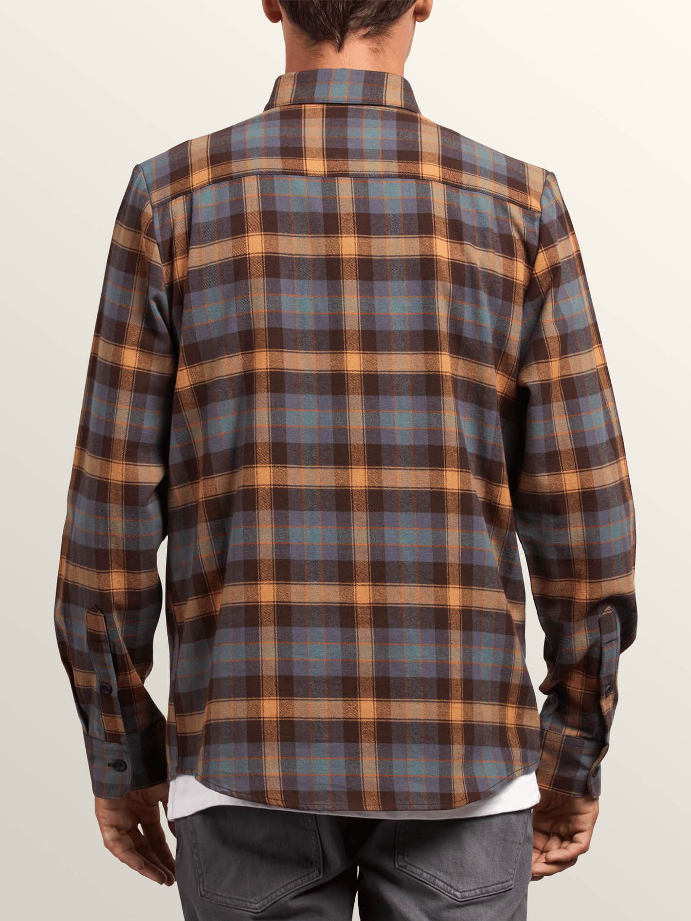 Caden Plaid Shirt - Espresso