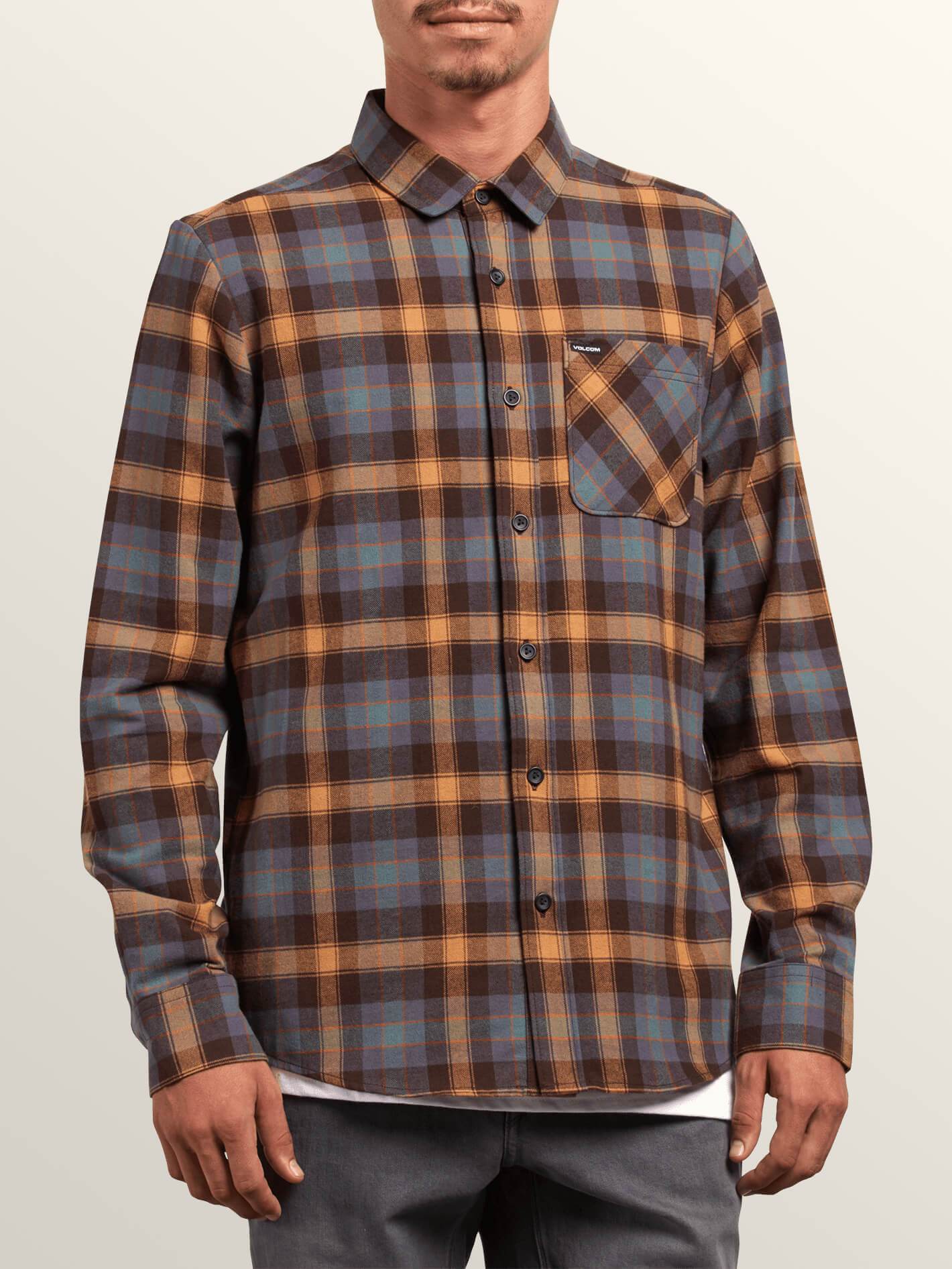 Caden Plaid Shirt - Espresso