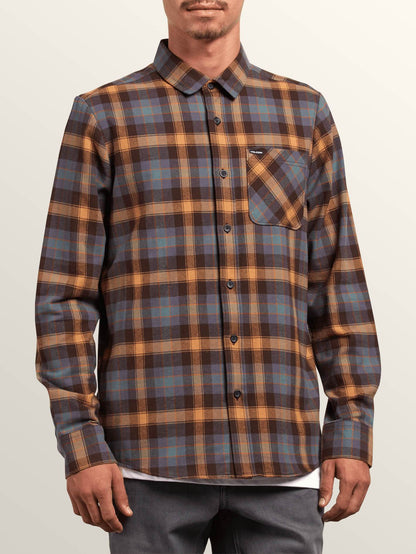 Caden Plaid Shirt - Espresso