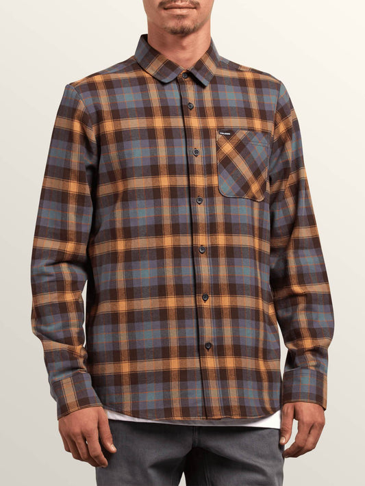 Caden Plaid Shirt - Espresso