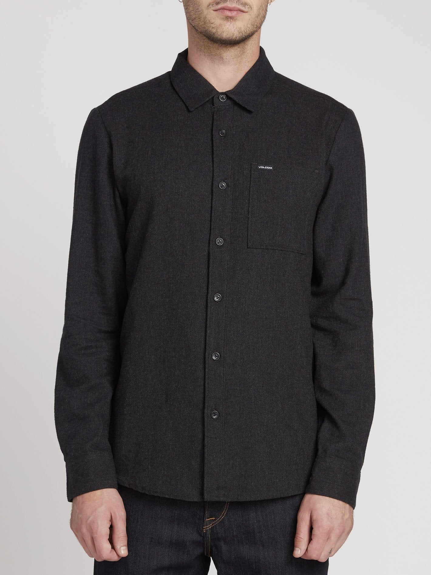 Caden Solid Shirt - Black