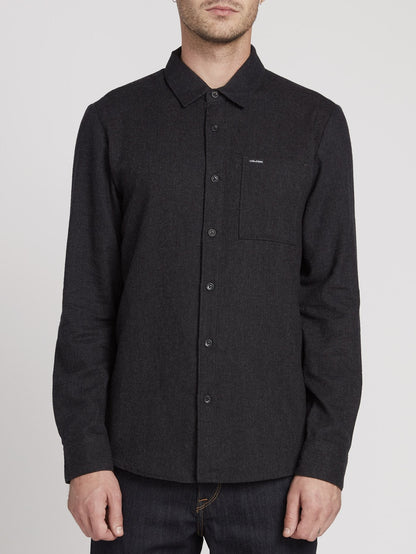 Caden Solid Shirt - Black