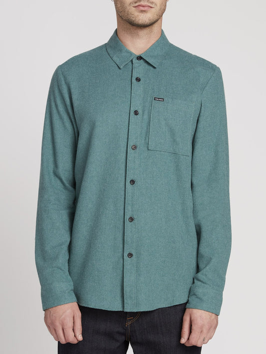 Caden Solid Shirt - Mediterranean