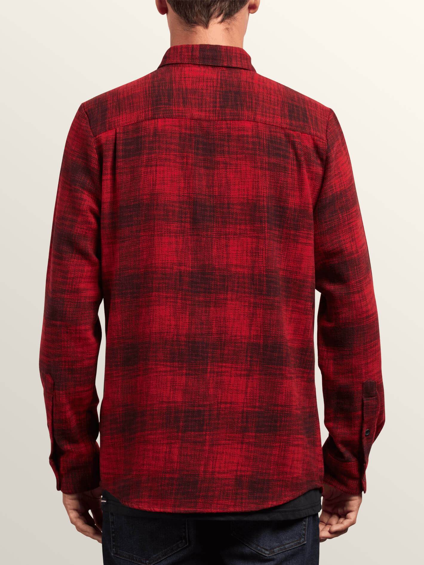 Buffalo Glitch Shirt - Engine Red
