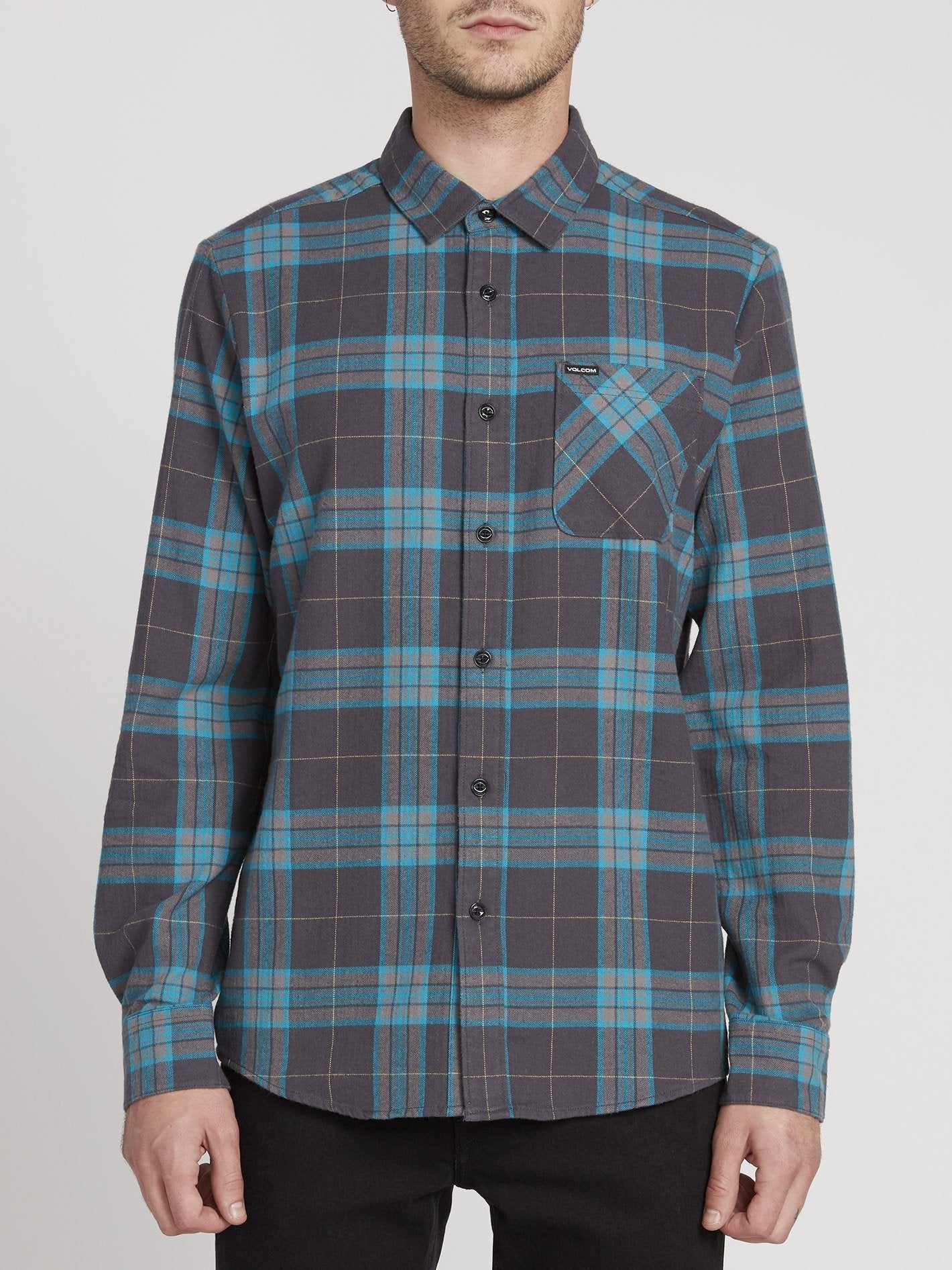 Caden Plaid Shirt - Asphalt Black