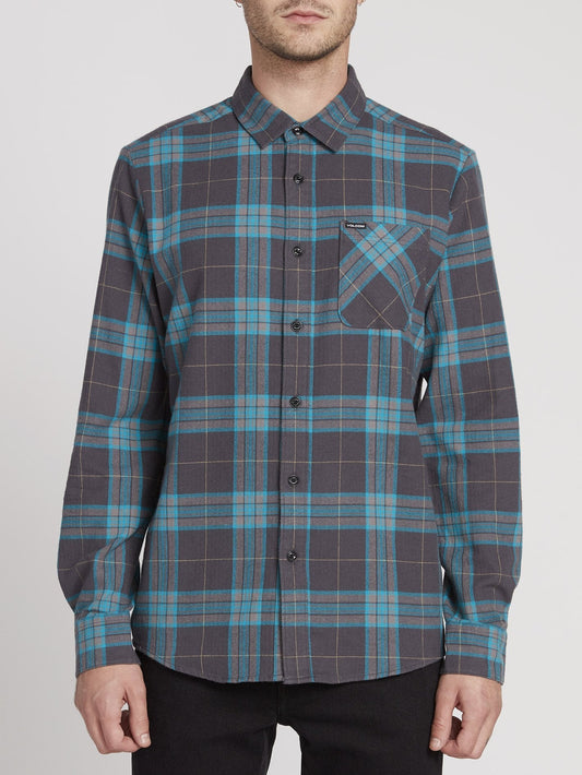 Caden Plaid Shirt - Asphalt Black