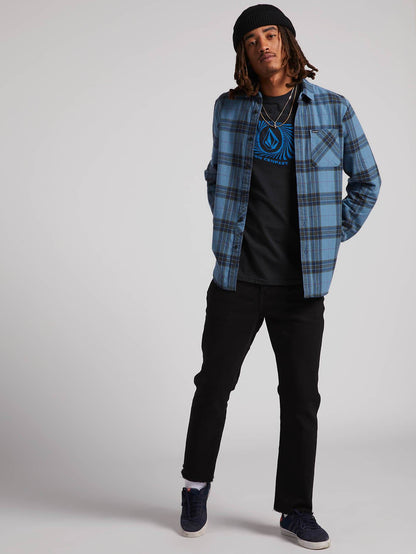 Caden Plaid Shirt - Blue Rinse