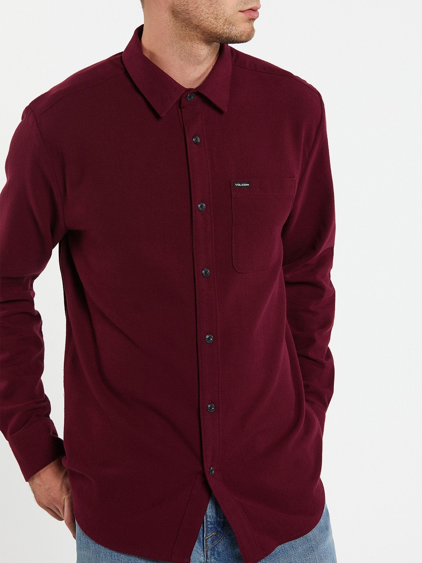 Caden Solid Shirt - PORT