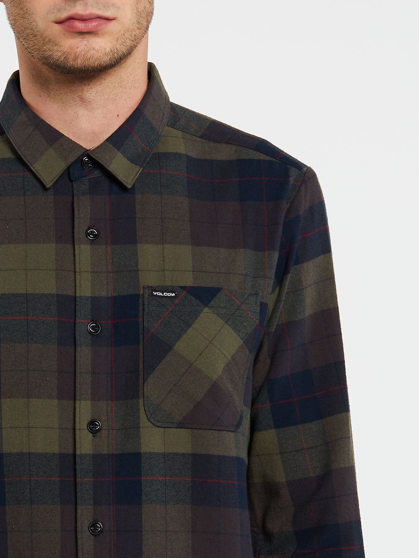 Caden Plaid Shirt - ARMY GREEN COMBO