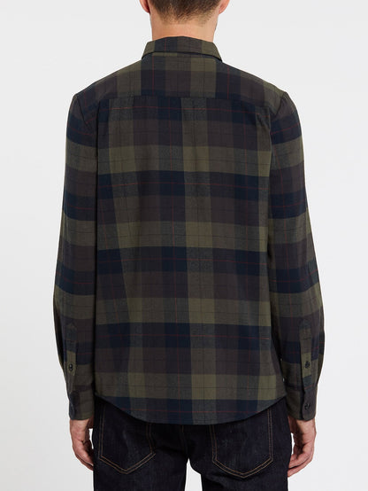 Caden Plaid Shirt - ARMY GREEN COMBO