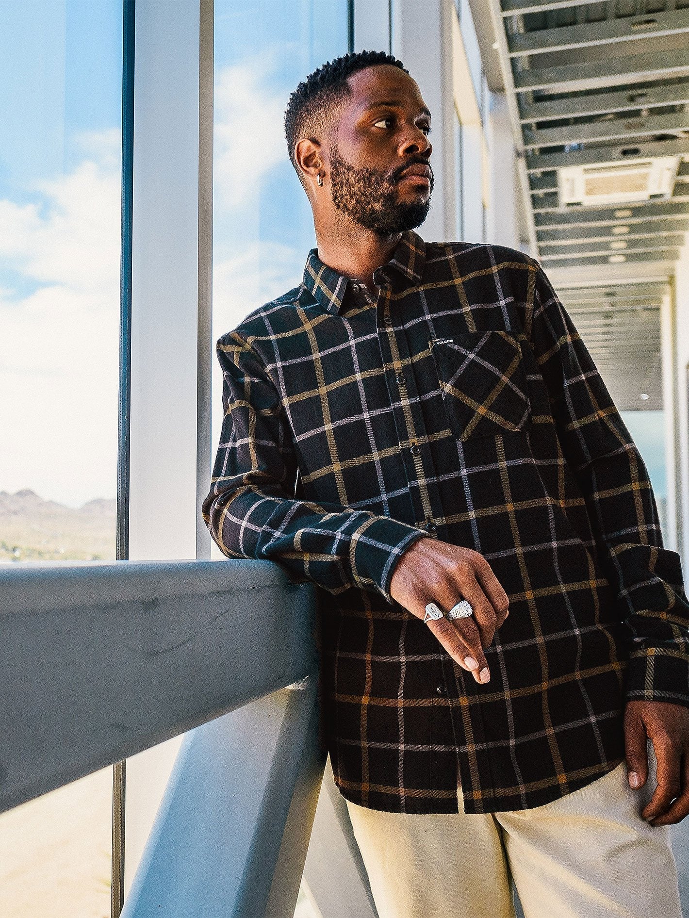 Caden Plaid Shirt - BLACK