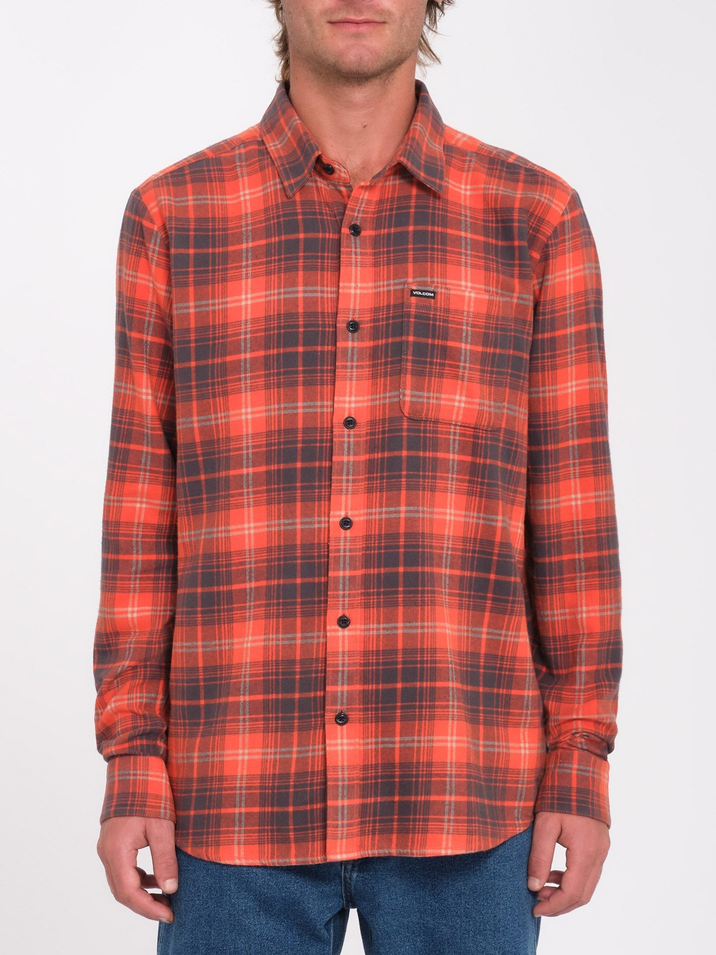 Caden Plaid Shirt - Bright Red