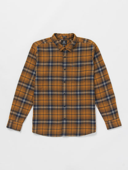 Caden Plaid Shirt - Chestnut Brown