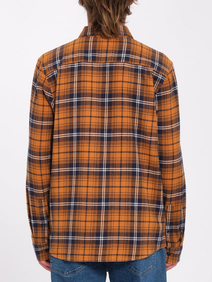 Caden Plaid Shirt - Chestnut Brown