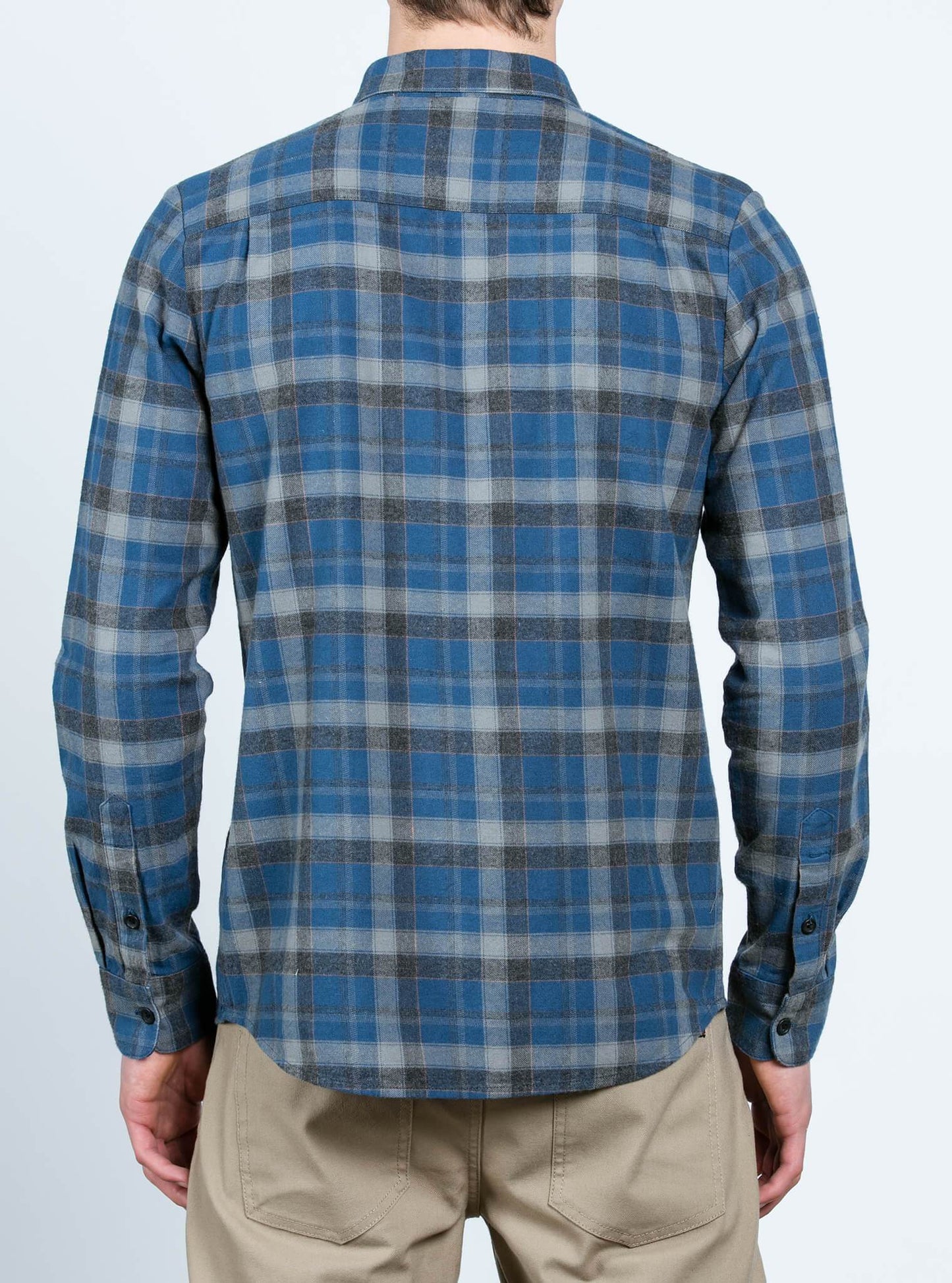 Caden Long Sleeve Flannel - Smokey Blue