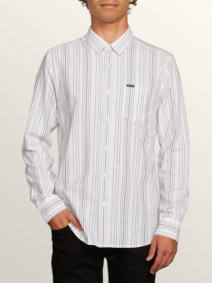 Clasher Long Sleeve Shirt - White