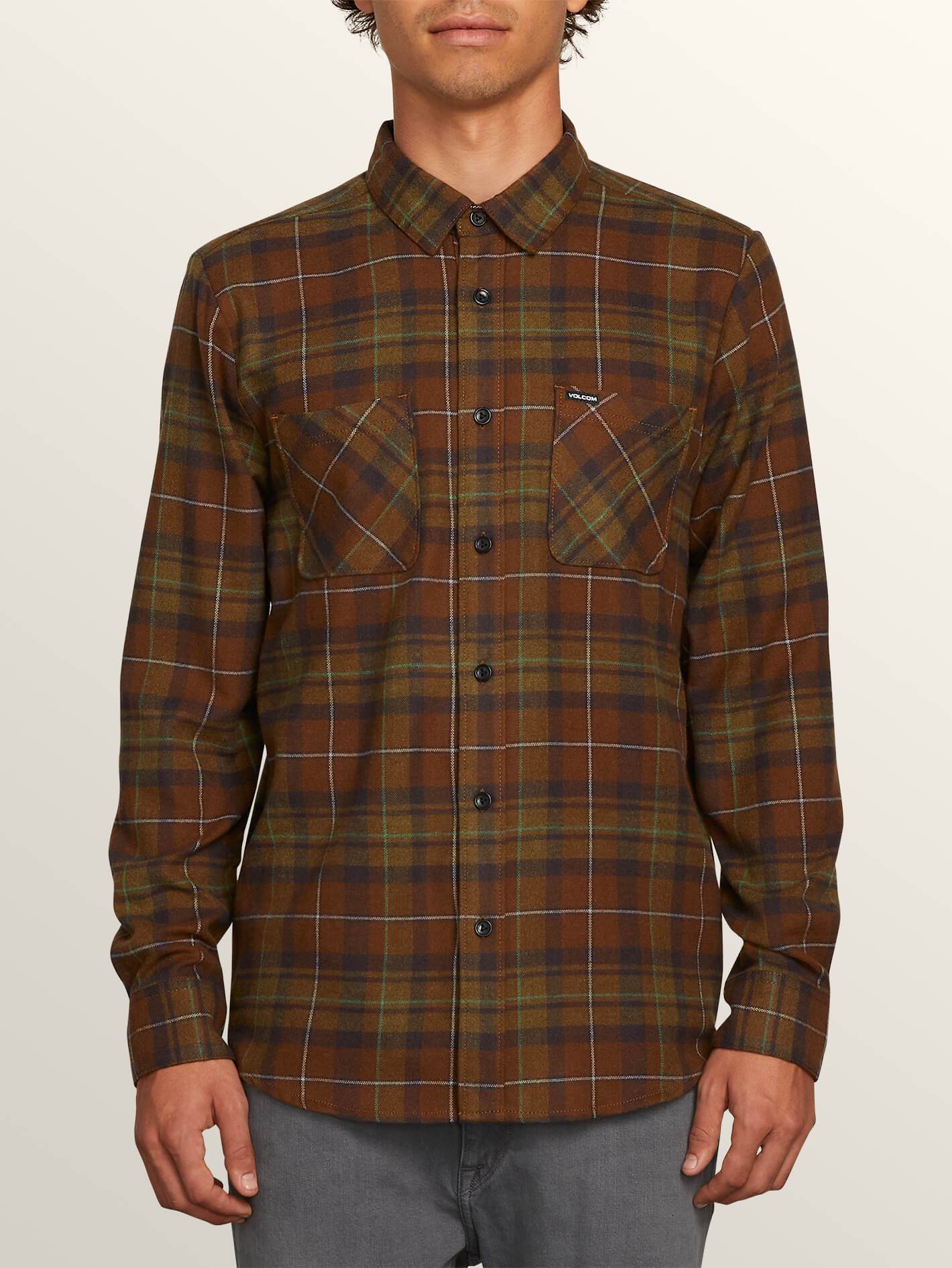 Lumberg Long Sleeve Flannel - Vineyard Green
