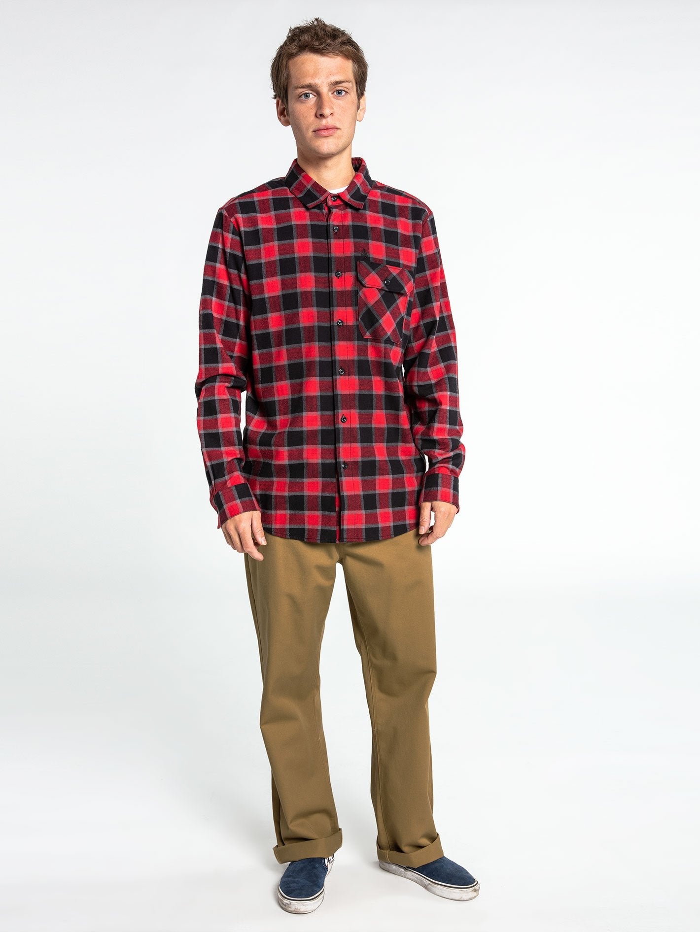 Shadows Flannel Shirt - BLACK