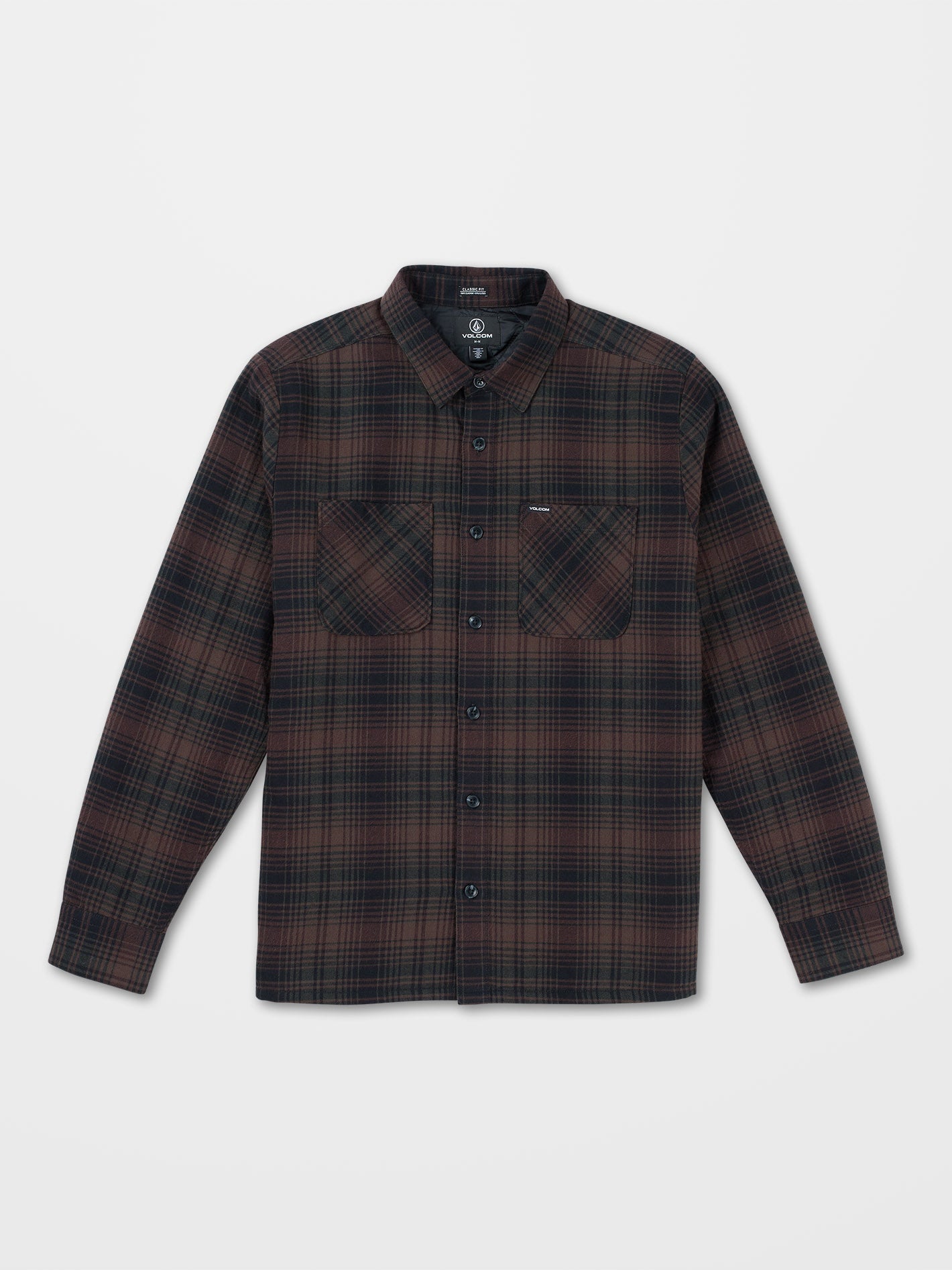 Overstoned Flannel Shirt - MAHOGANY
