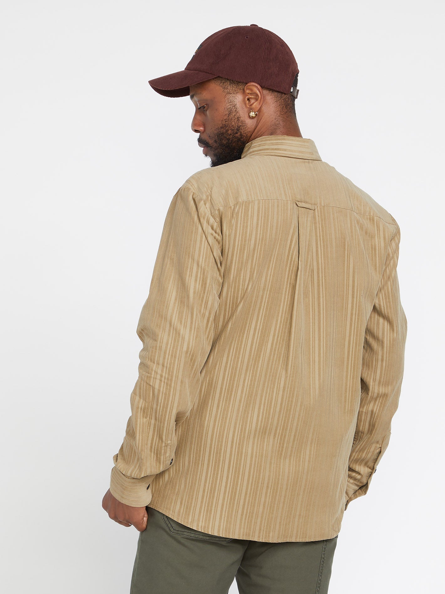 V Ent Fat Tony Woven Shirt - KHAKI