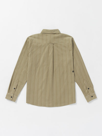 V Ent Fat Tony Woven Shirt - KHAKI