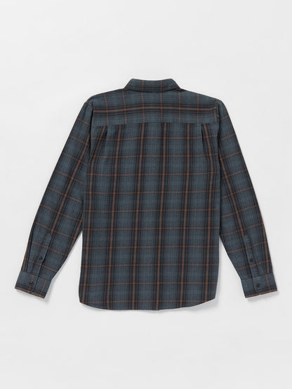 Heavy Twills Flannel Shirt - DARK SLATE