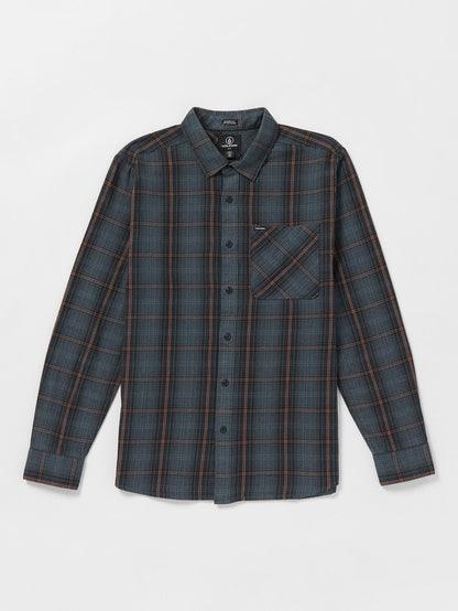 Heavy Twills Flannel Shirt - DARK SLATE