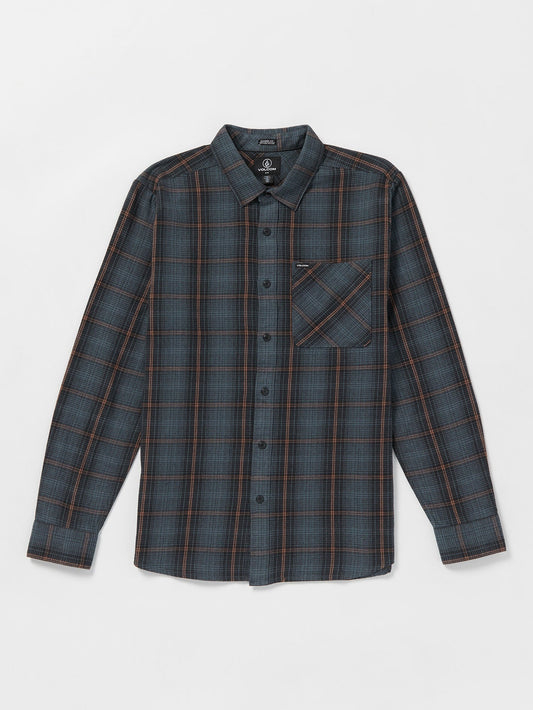 Heavy Twills Flannel Shirt - DARK SLATE
