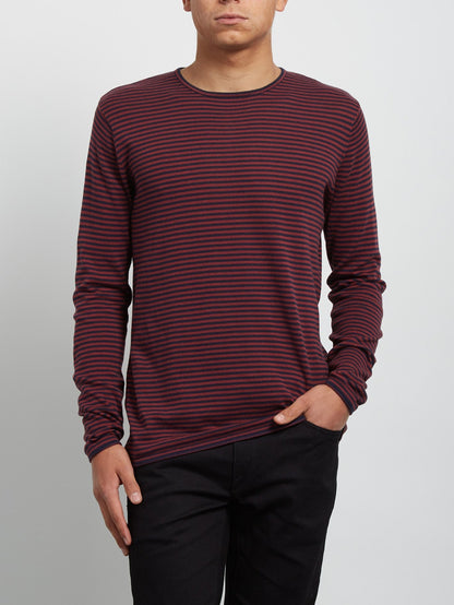 Harweird Stripe Sweater - Crimson
