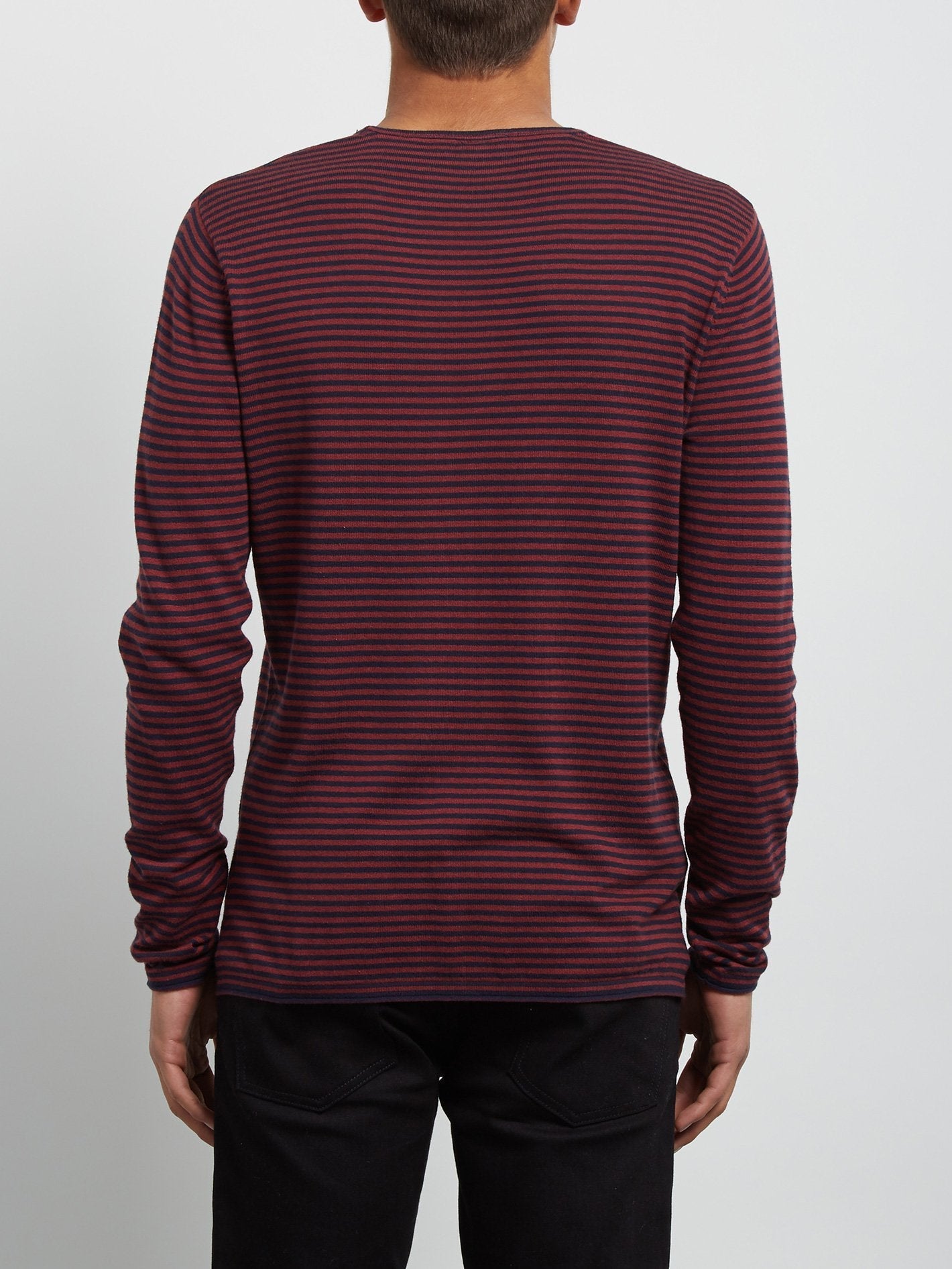 Harweird Stripe Sweater - Crimson