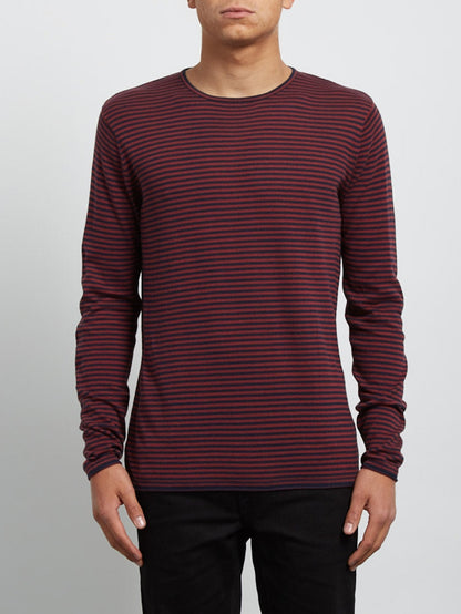 Harweird Stripe Sweater - Crimson