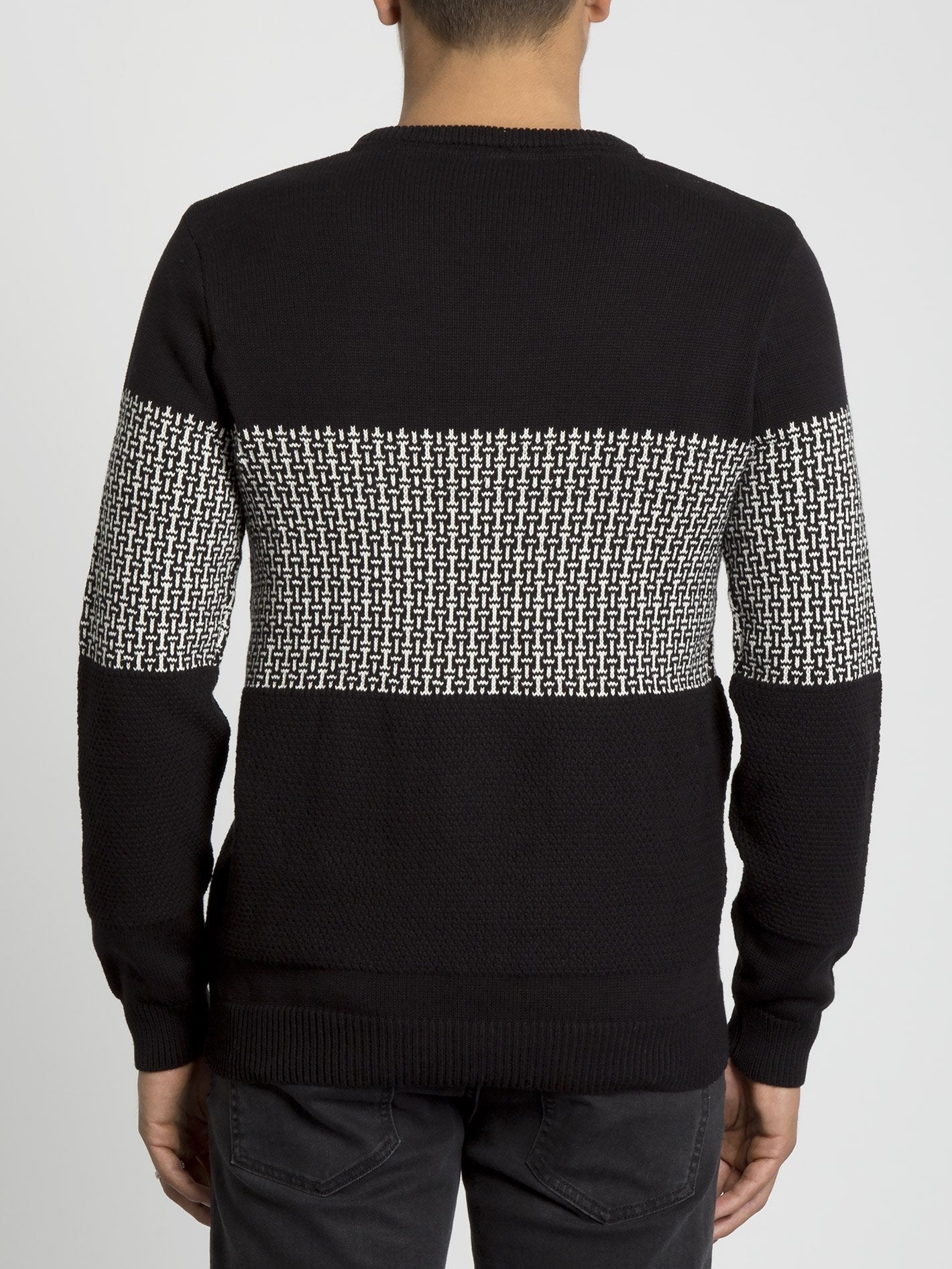 Past Your Time Sweater - Black