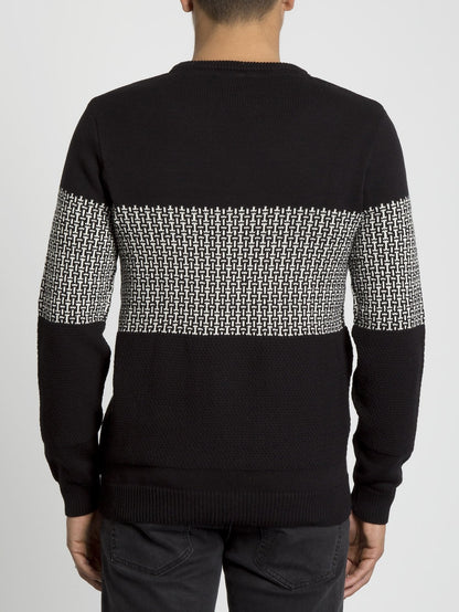 Past Your Time Sweater - Black