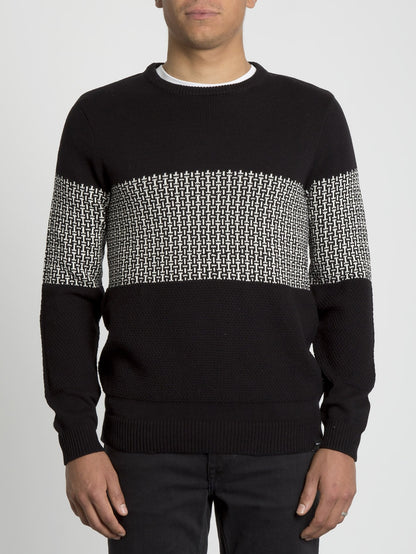 Past Your Time Sweater - Black