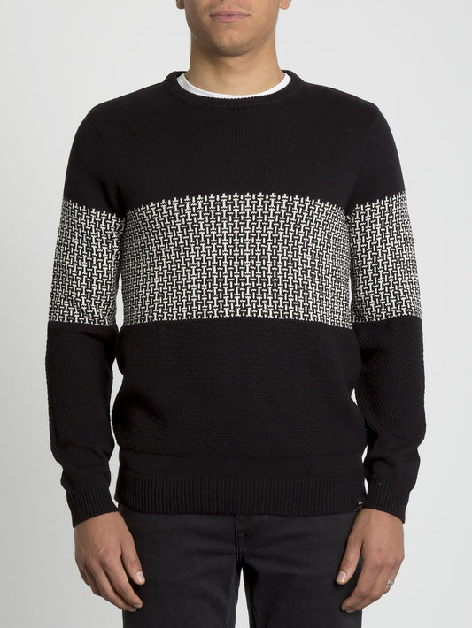 Past Your Time Sweater - Black