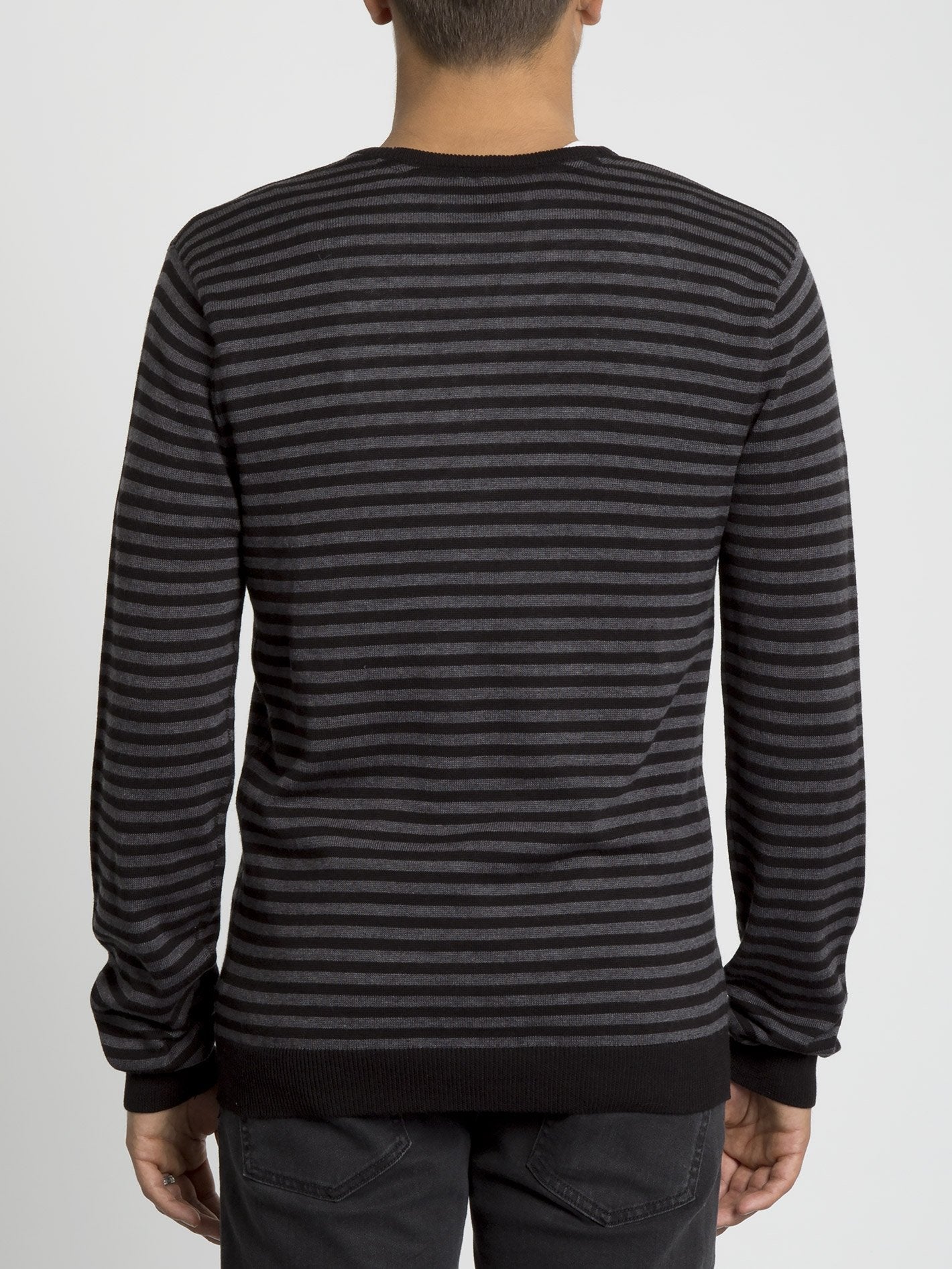 Uperstand Stripe Sweater - Heather Grey