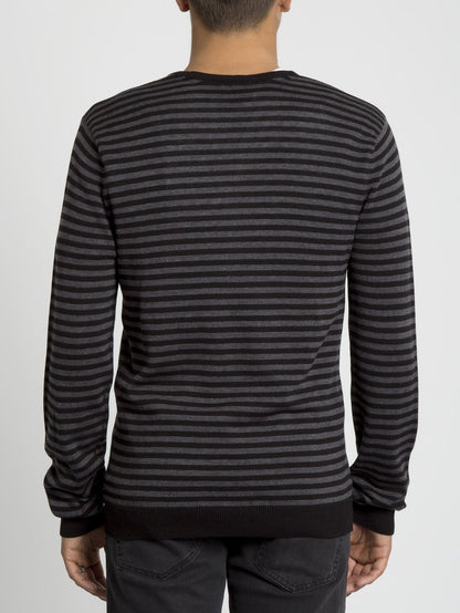Uperstand Stripe Sweater - Heather Grey